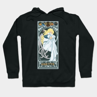 Odette - art nouveau - Swan Princess Hoodie